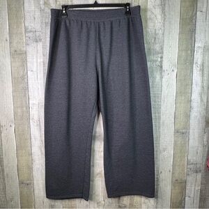 Hanes Comfort Blend Sweats Size XX-Large Gray Fleece Wide Leg Pants